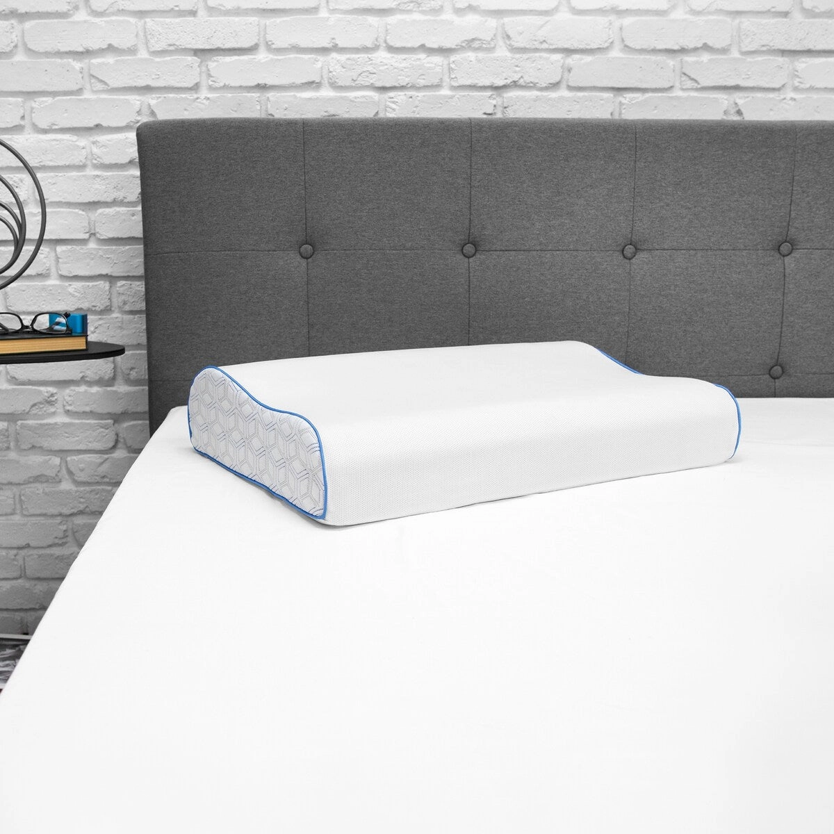 Cool Coat Gel Memory Foam Oversized Contour Performance Bed Pillow from SensorPEDIC