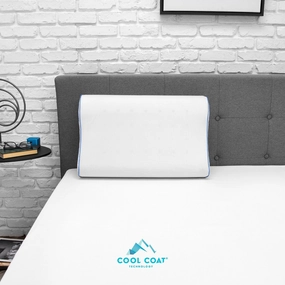 Cool Coat Gel Memory Foam Oversized Contour Performance Bed Pillow from SensorPEDIC pillows,bed pillow,sleeping cushion