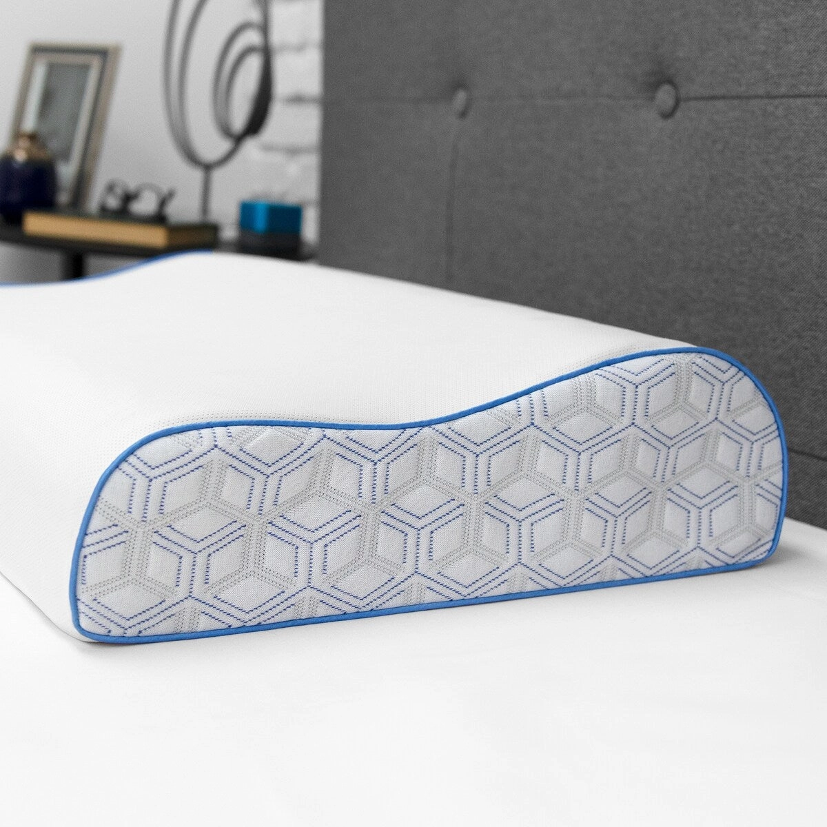 Cool Coat Gel Memory Foam Oversized Contour Performance Bed Pillow from SensorPEDIC