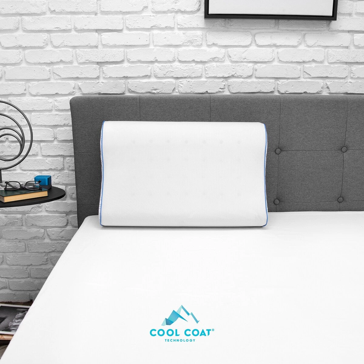 Cool Coat Gel Memory Foam Oversized Contour Performance Bed Pillow from SensorPEDIC pillows,bed pillow,sleeping cushion