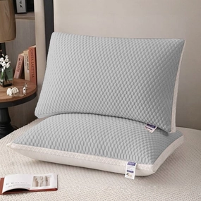 Cooling Breathable Soft Tofu Down Alternative Pillows,Gray(set of 1 or 2) - Gray pillows,bed pillow,sleeping cushion
