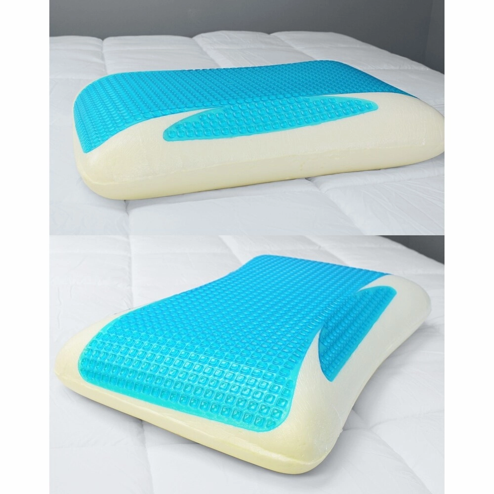 cooRX Cooling Memory Foam Pillow With Gel Pad - N/A