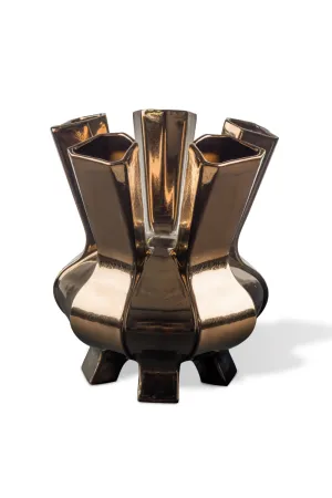 Copper Porcelain Vase | Pols Potten Puyi Vase,Glass Vase