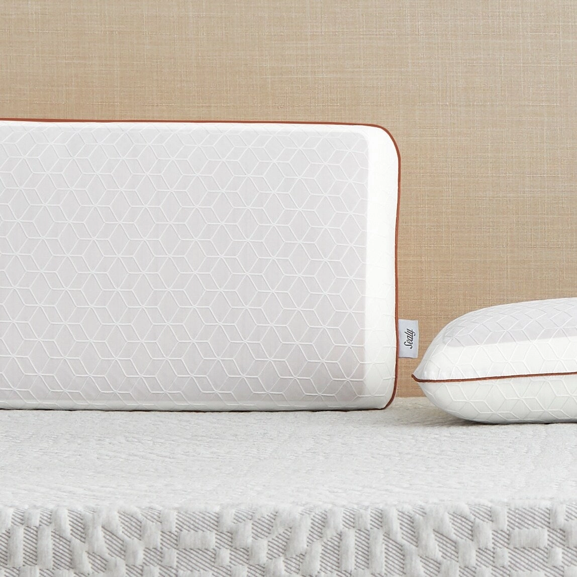Copper SealyChill Gel Memory Foam Bed Pillow with Anti-Microbial Cover