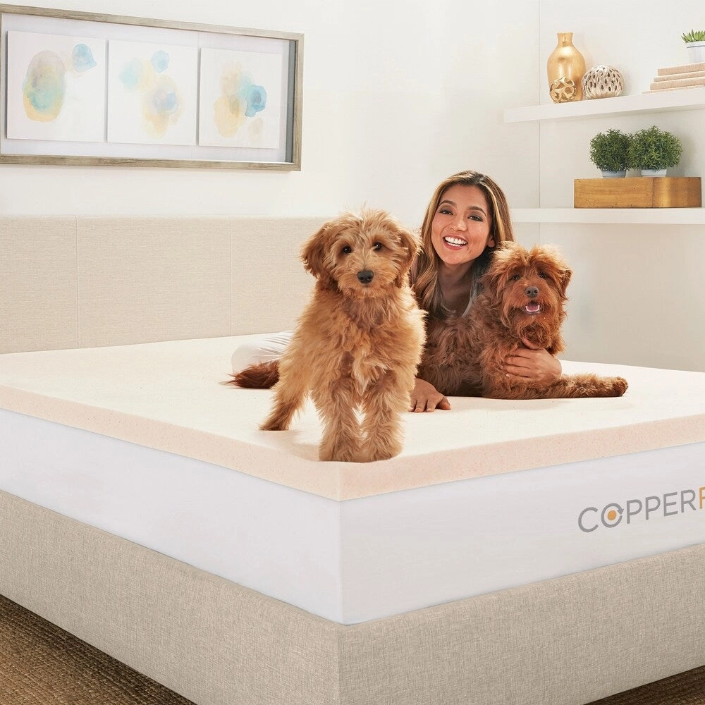 CopperFresh 2" Gel Memory Foam Mattress Topper
