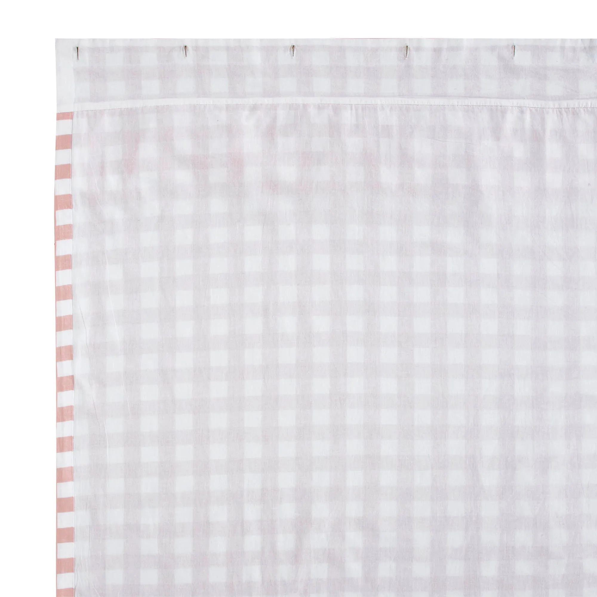 Coral Ann Buffalo Check Ruffled Shower Curtain