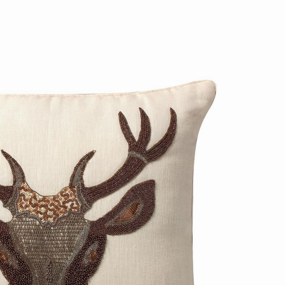 Cornamenta Deco Pillow Ivory