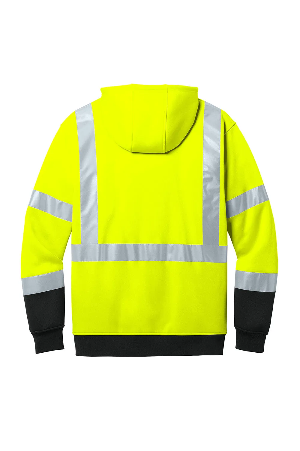 CornerStone Mens ANSI 107 Class 3 Heavy Duty Fleece Hooded Sweatshirt Hoodie w/ Pouch Pocket - Safety Yellow  Cheaper Clothing Cornerstone