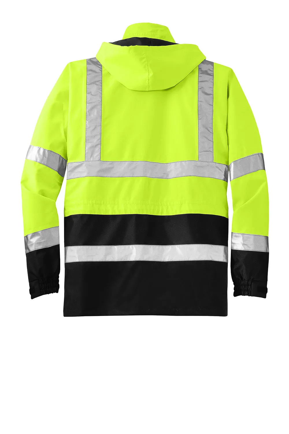 CornerStone Mens ANSI 107 Class 3 Waterproof Full Zip Hooded Jacket - Safety Yellow  Cheaper Clothing Cornerstone