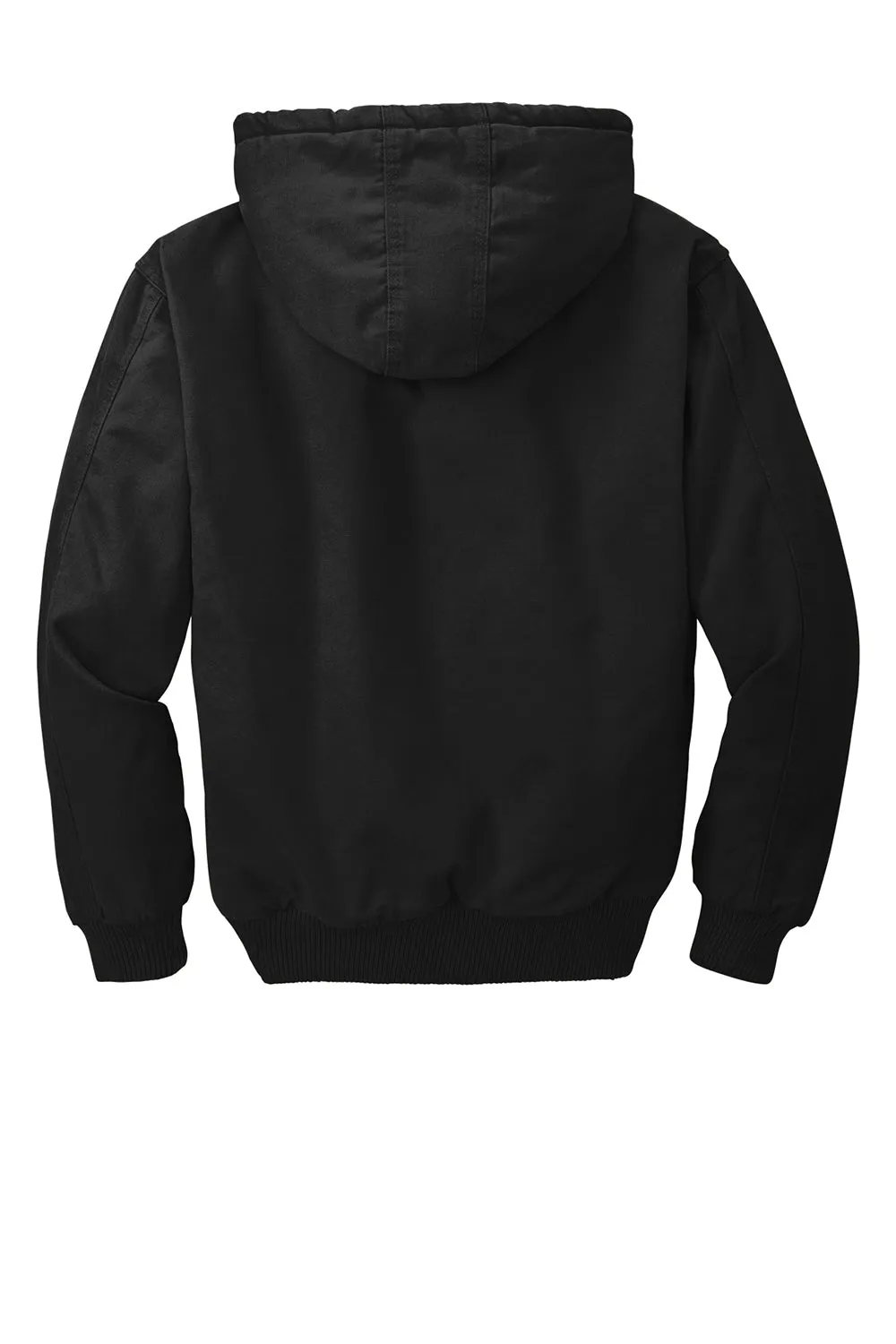 CornerStone Mens Duck Cloth Full Zip Hooded Jacket - Black  Cheaper Clothing Cornerstone