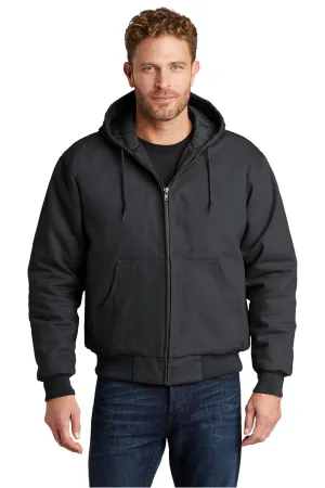 CornerStone Mens Duck Cloth Full Zip Hooded Jacket - Charcoal Grey  Cheaper Clothing Cornerstone