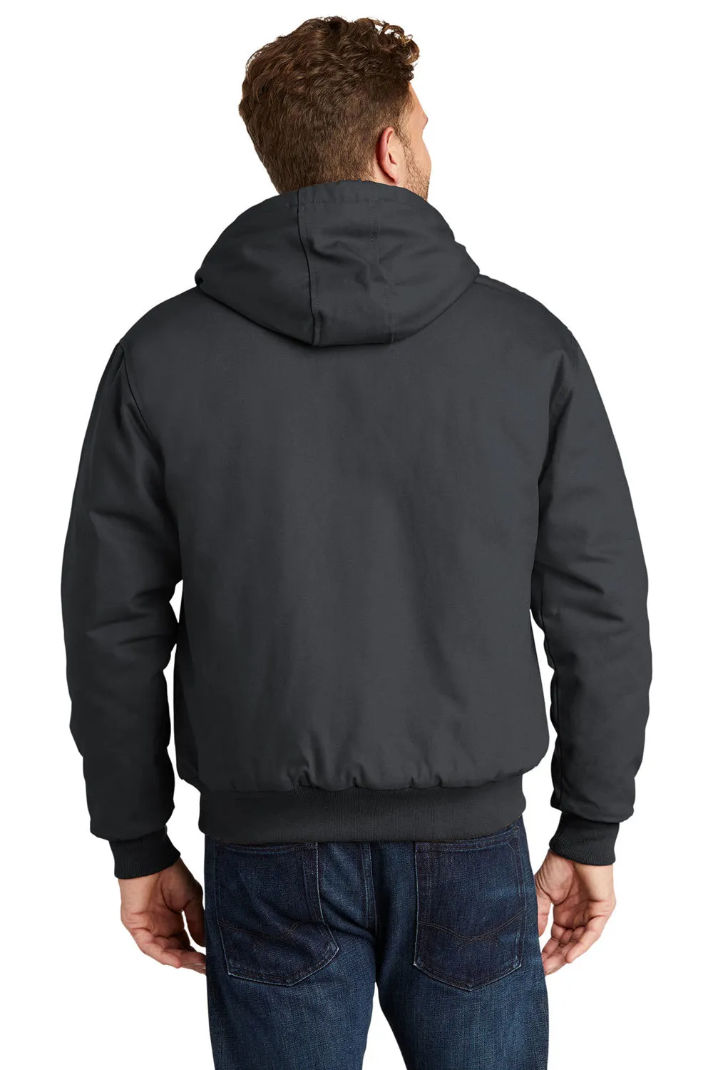 CornerStone Mens Duck Cloth Full Zip Hooded Jacket - Charcoal Grey  Cheaper Clothing Cornerstone
