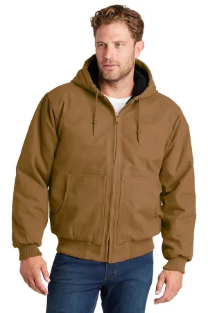 CornerStone Mens Duck Cloth Full Zip Hooded Jacket - Duck Brown  Cheaper Clothing Cornerstone