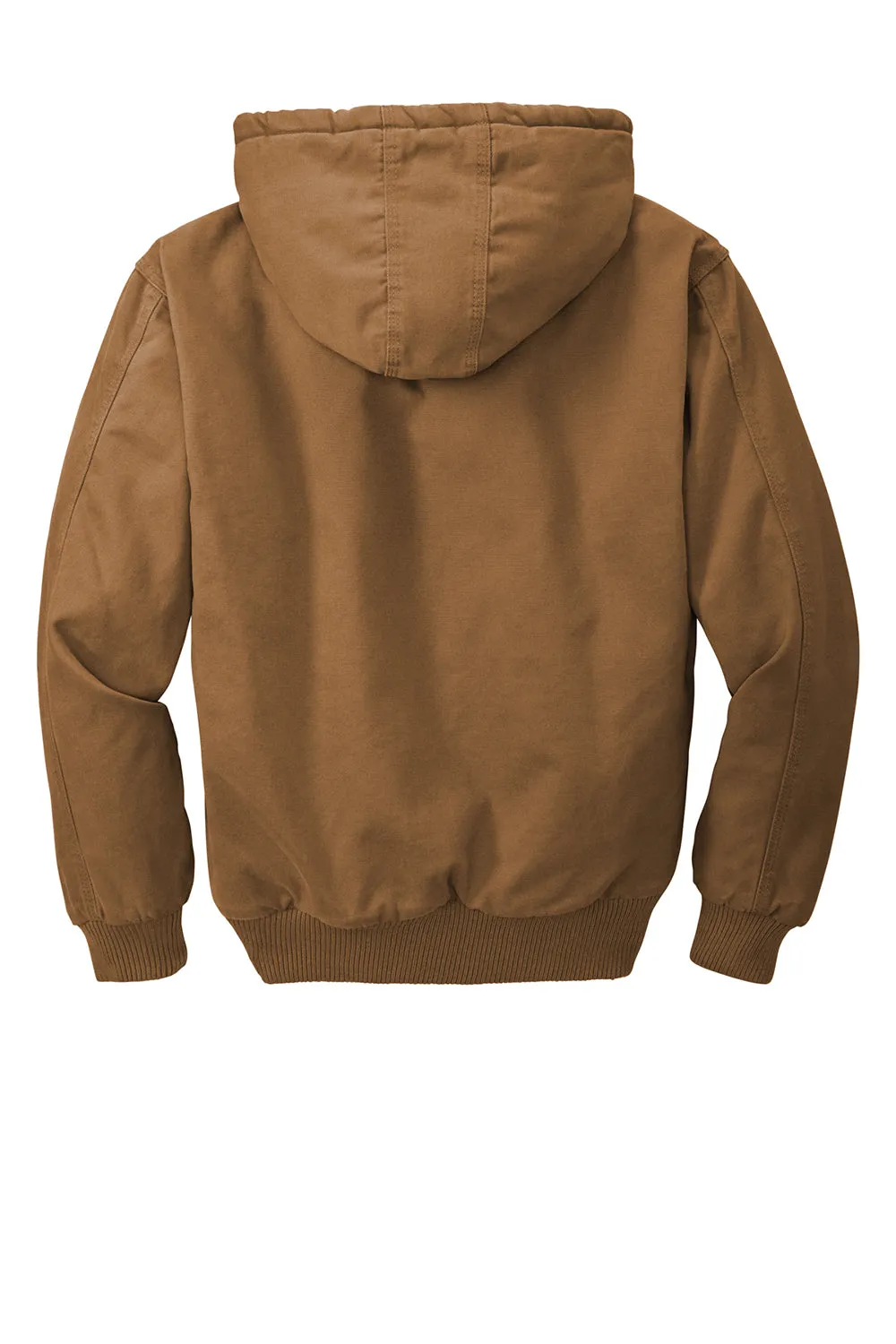 CornerStone Mens Duck Cloth Full Zip Hooded Jacket - Duck Brown  Cheaper Clothing Cornerstone