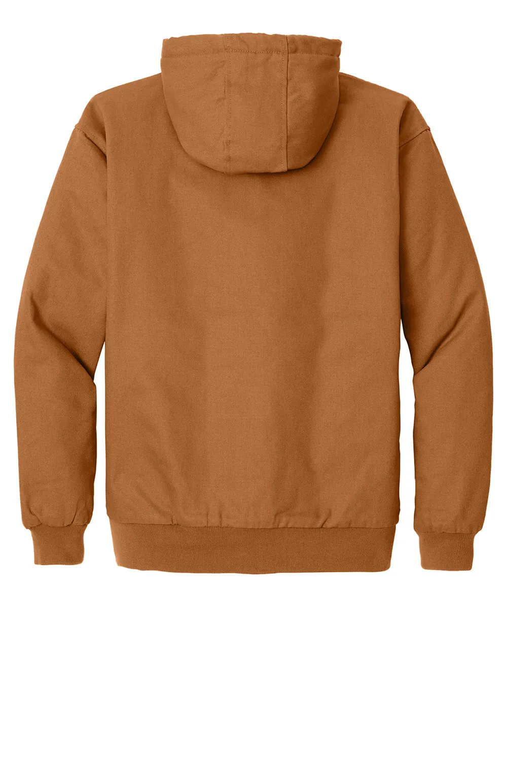 CornerStone Mens Duck Cloth Full Zip Hooded Jacket - Duck Brown  Cheaper Clothing Cornerstone