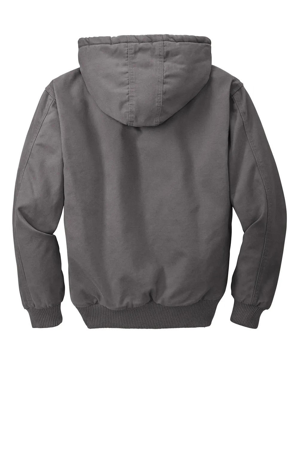 CornerStone Mens Duck Cloth Full Zip Hooded Jacket - Metal Grey  Cheaper Clothing Cornerstone