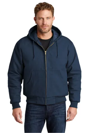 CornerStone Mens Duck Cloth Full Zip Hooded Jacket - Navy Blue  Cheaper Clothing Cornerstone