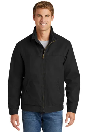 CornerStone Mens Duck Cloth Full Zip Jacket - Black  Cheaper Clothing Cornerstone