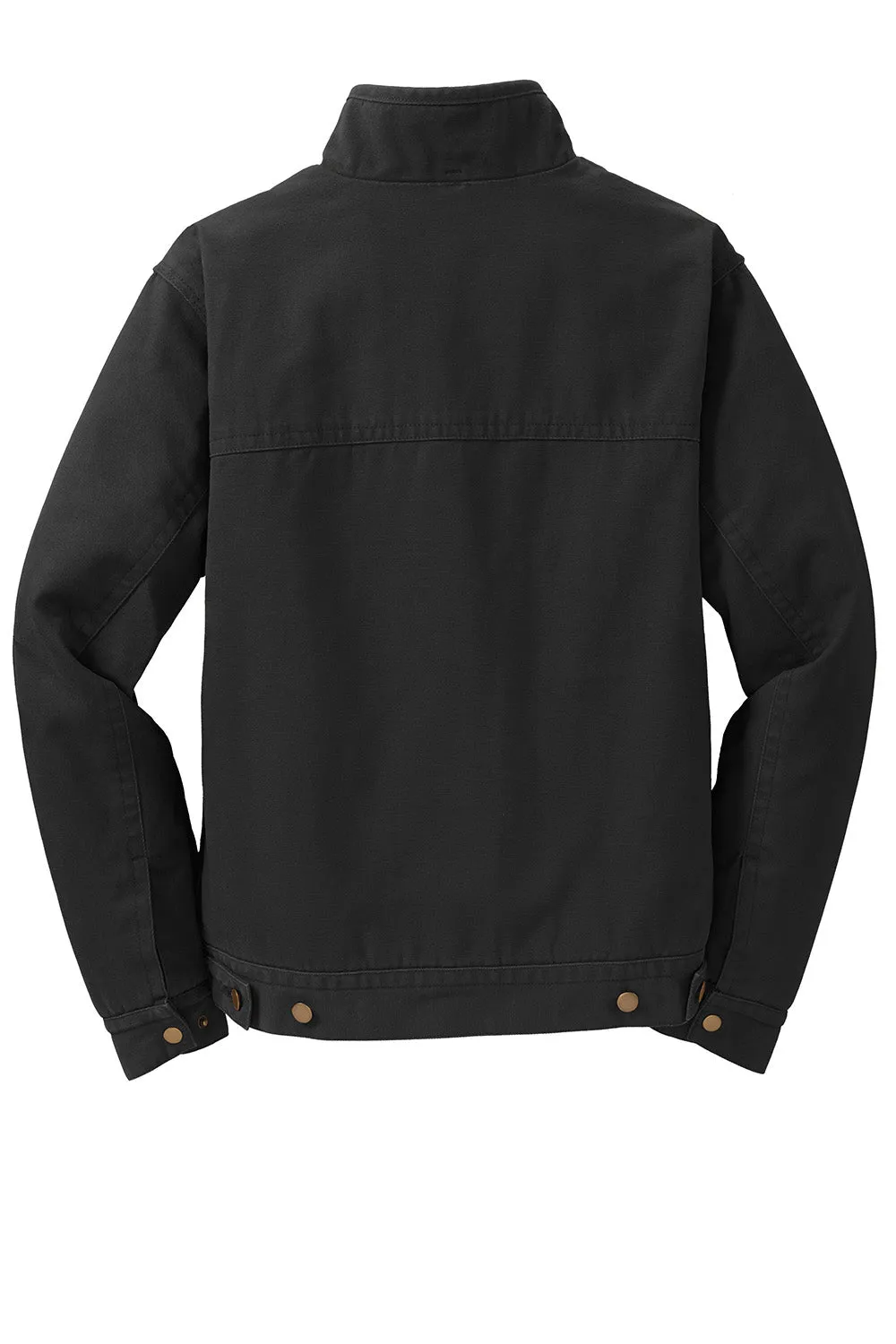 CornerStone Mens Duck Cloth Full Zip Jacket - Black  Cheaper Clothing Cornerstone