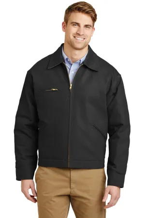 CornerStone Mens Duck Cloth Full Zip Jacket - Black  Cheaper Clothing Cornerstone