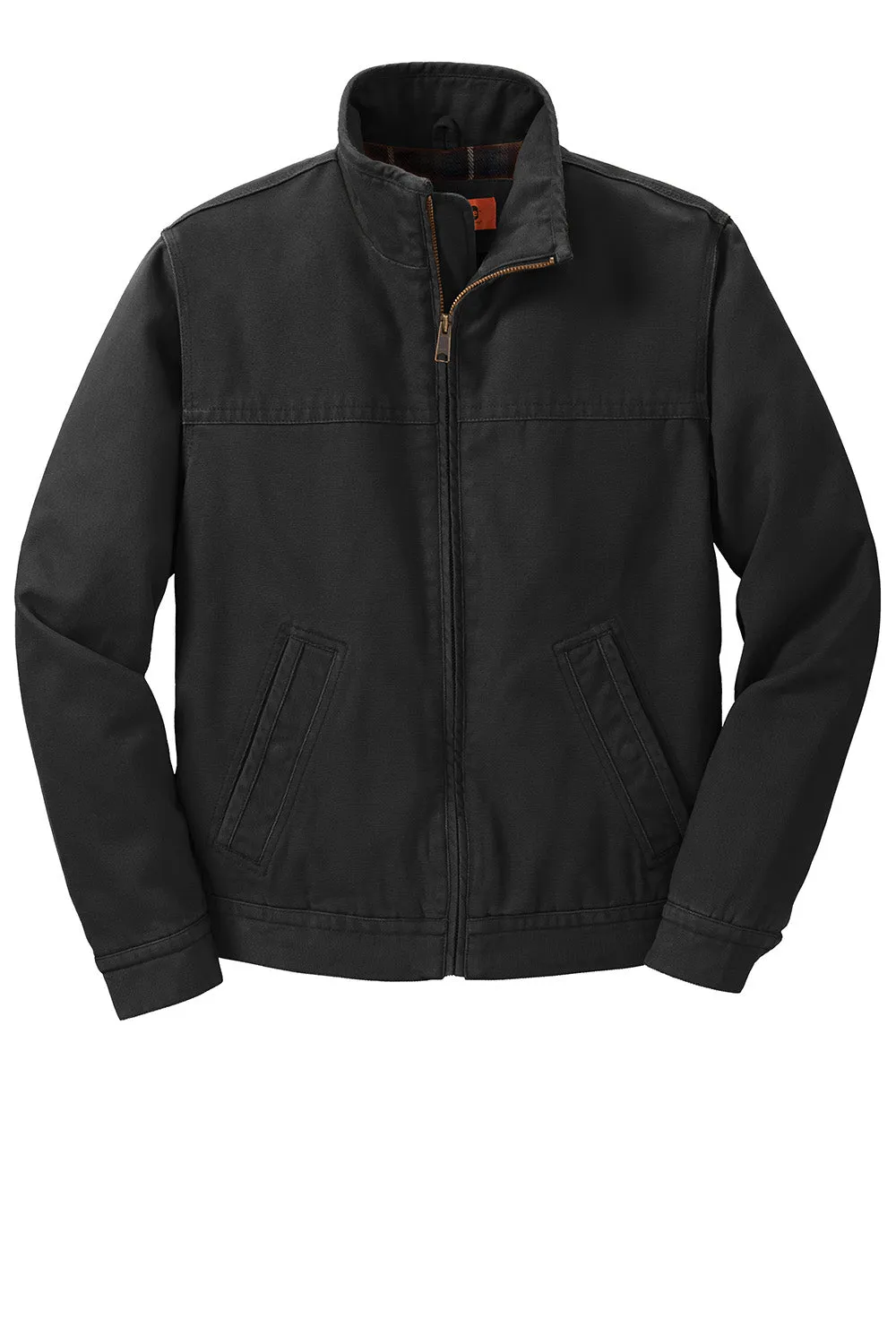 CornerStone Mens Duck Cloth Full Zip Jacket - Black  Cheaper Clothing Cornerstone