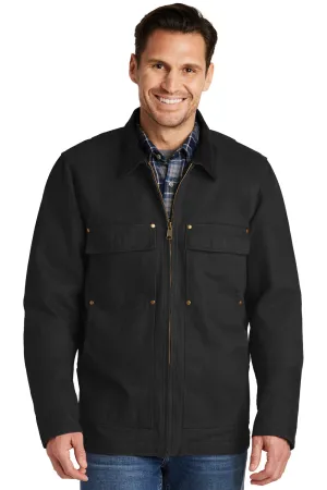 CornerStone Mens Duck Cloth Full Zip Jacket - Black - Closeout  Cheaper Clothing Cornerstone