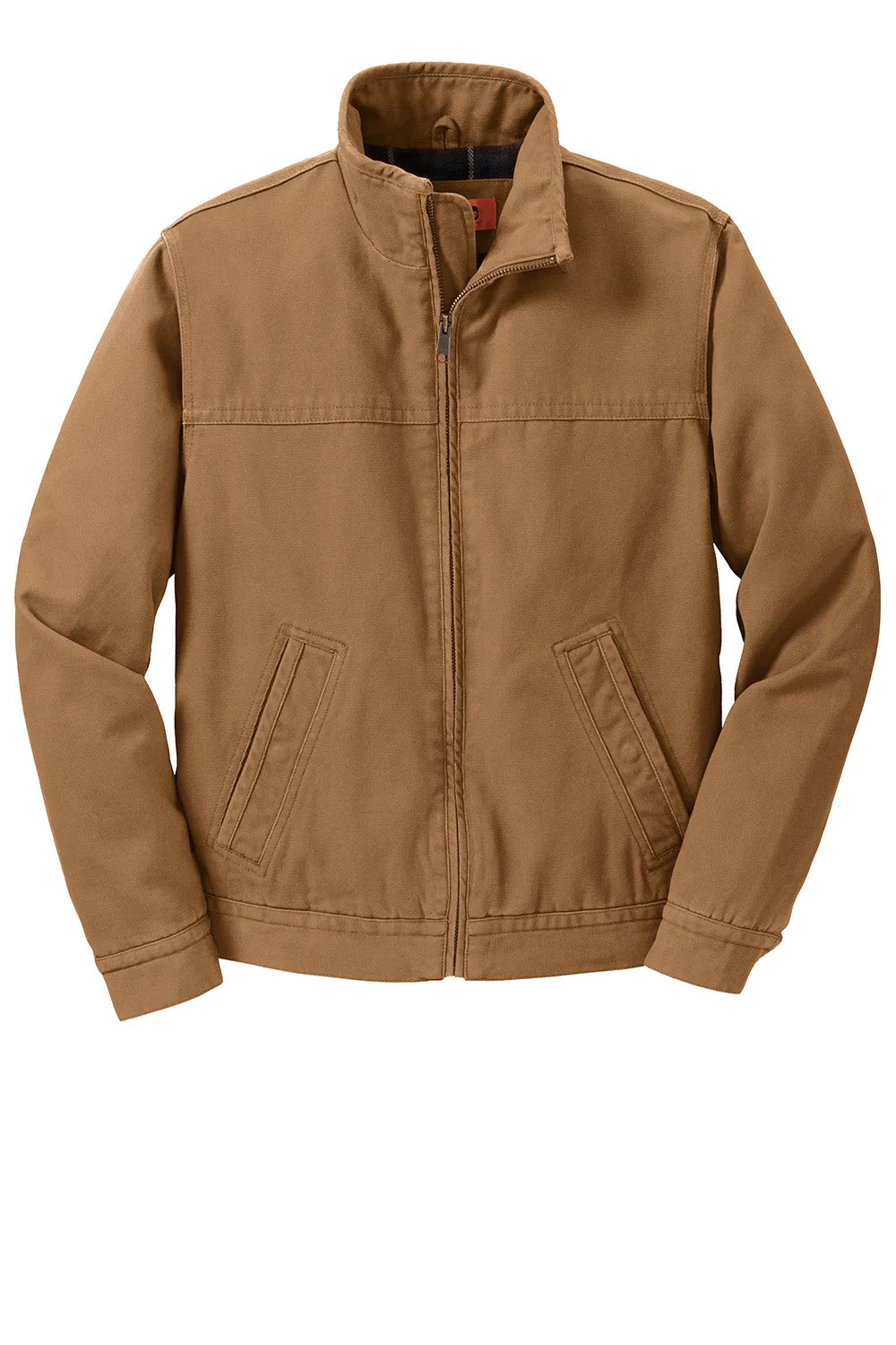 CornerStone Mens Duck Cloth Full Zip Jacket - Duck Brown  Cheaper Clothing Cornerstone
