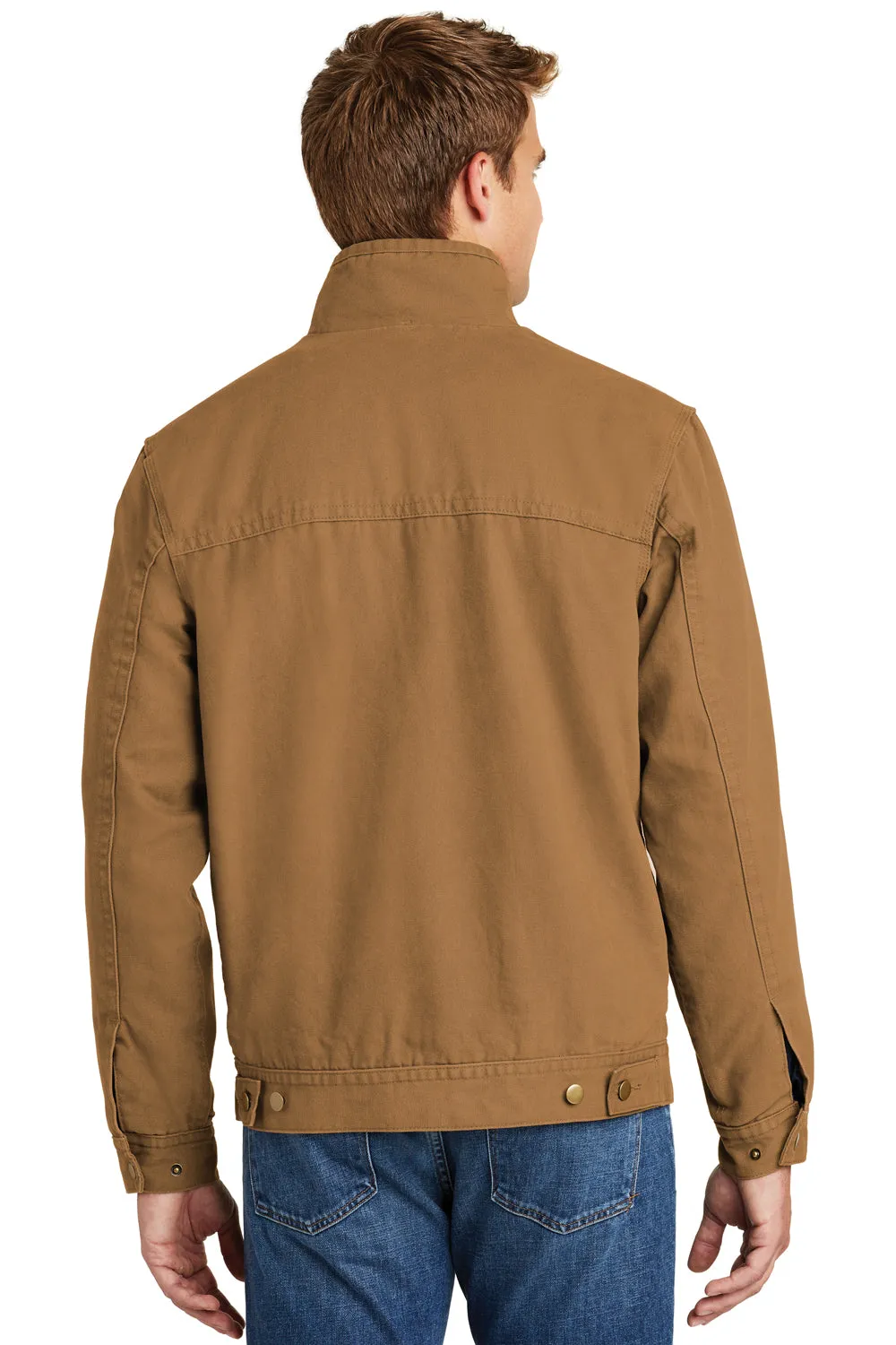 CornerStone Mens Duck Cloth Full Zip Jacket - Duck Brown  Cheaper Clothing Cornerstone