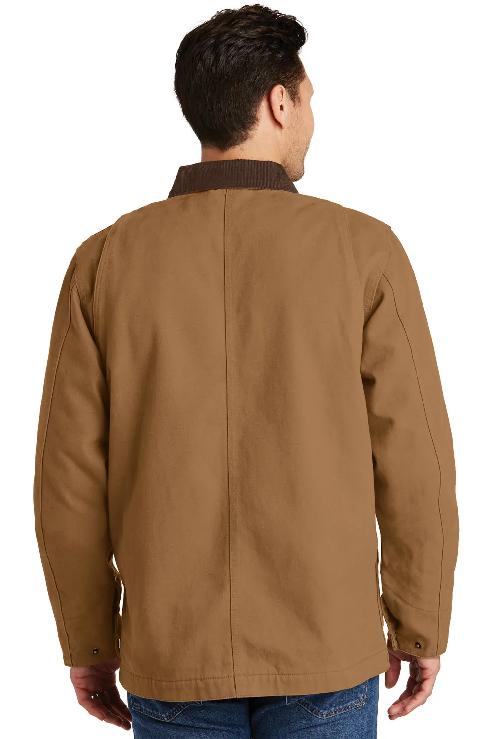 CornerStone Mens Duck Cloth Full Zip Jacket - Duck Brown - Closeout  Cheaper Clothing Cornerstone