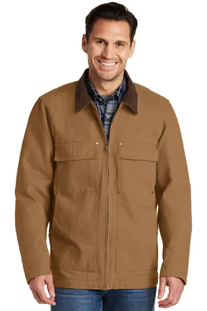 CornerStone Mens Duck Cloth Full Zip Jacket - Duck Brown - Closeout  Cheaper Clothing Cornerstone