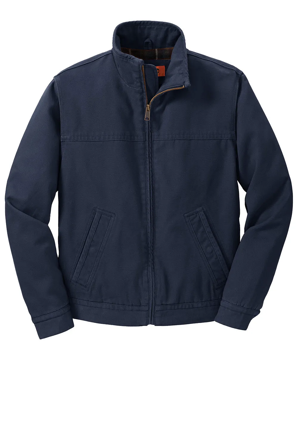 CornerStone Mens Duck Cloth Full Zip Jacket - Navy Blue  Cheaper Clothing Cornerstone