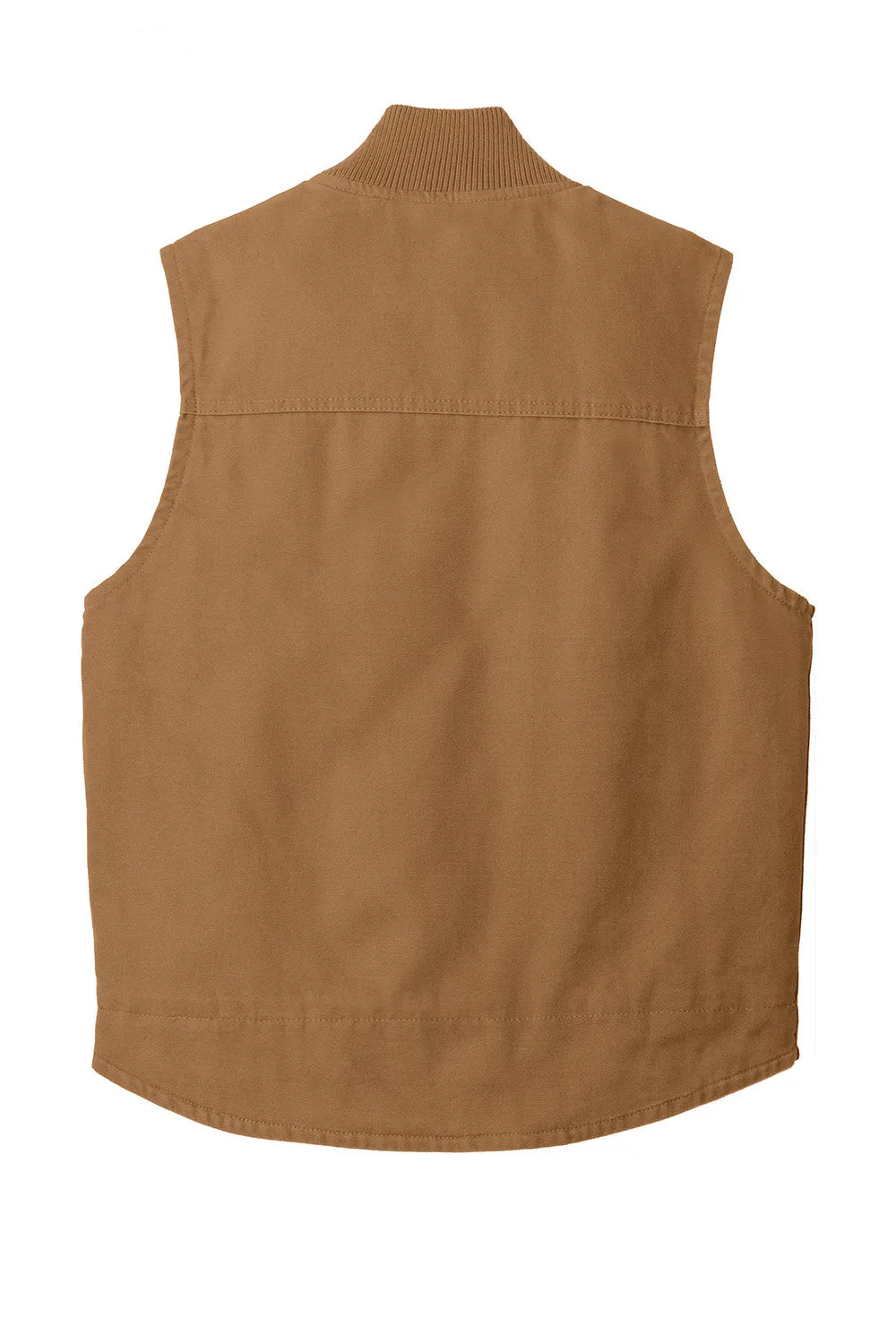 CornerStone Mens Duck Cloth Full Zip Vest - Duck Brown  Cheaper Clothing Cornerstone