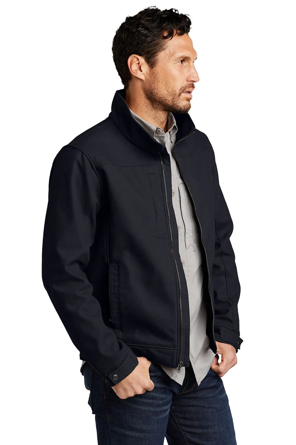 CornerStone Mens Duck Cloth Water Resistant Full Zip Jacket - Navy Blue  Cheaper Clothing Cornerstone