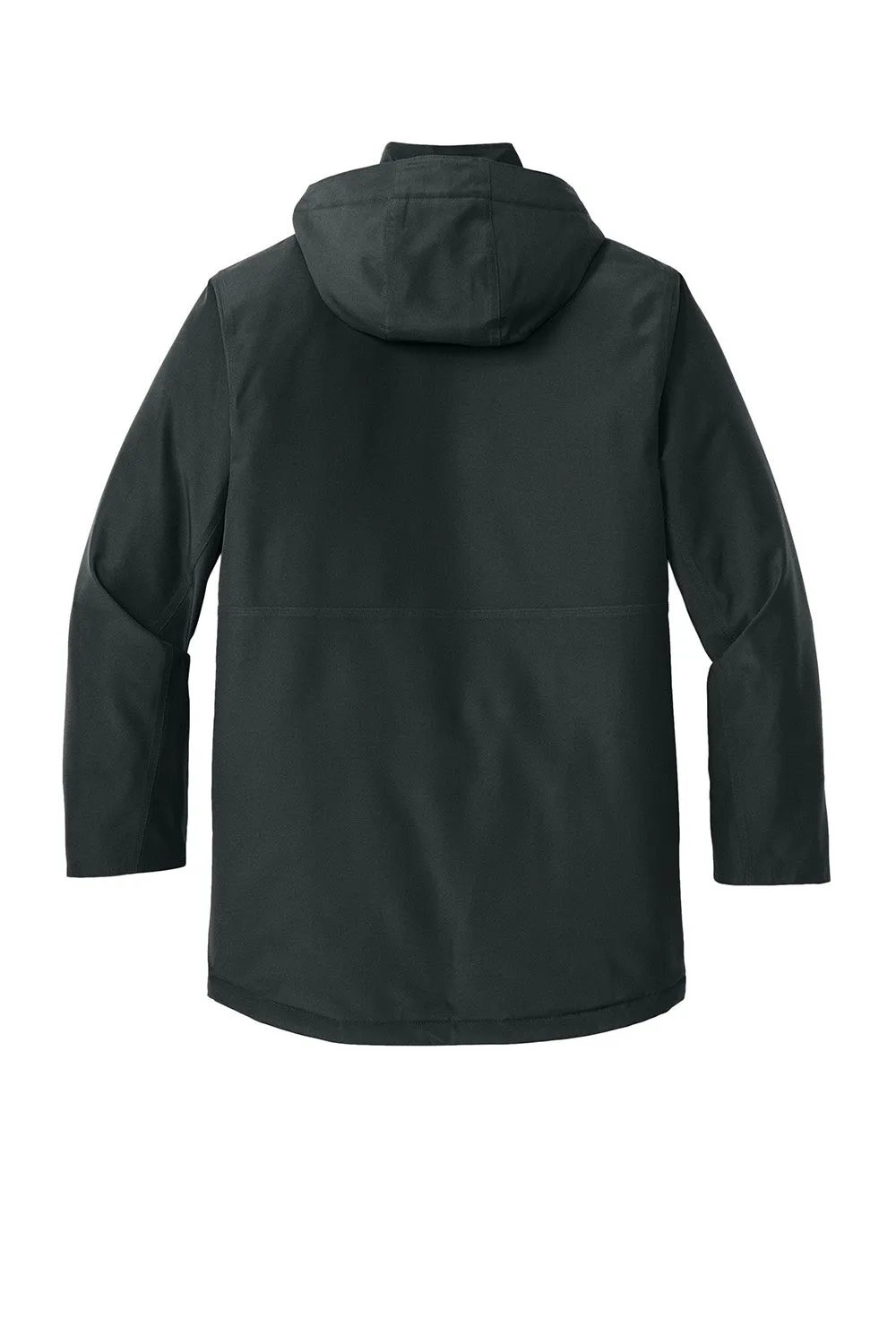 CornerStone Mens Elements Wind & Water Resistant Insulated Full Zip Hooded Parka - Black  Cheaper Clothing Cornerstone