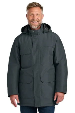 CornerStone Mens Elements Wind & Water Resistant Insulated Full Zip Hooded Parka - Iron Grey  Cheaper Clothing Cornerstone