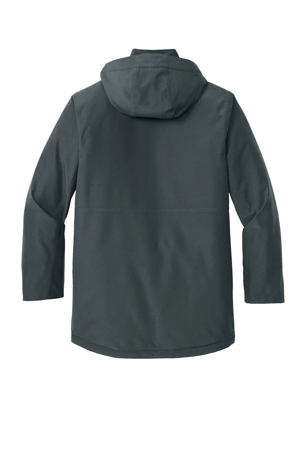CornerStone Mens Elements Wind & Water Resistant Insulated Full Zip Hooded Parka - Iron Grey  Cheaper Clothing Cornerstone