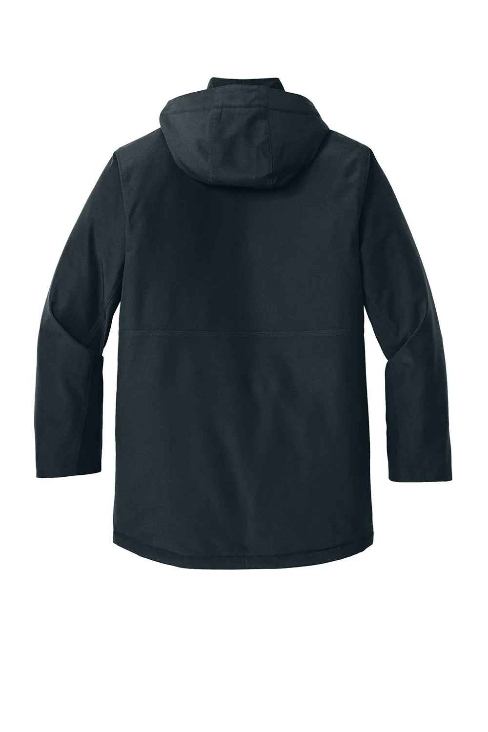 CornerStone Mens Elements Wind & Water Resistant Insulated Full Zip Hooded Parka - Navy Blue  Cheaper Clothing Cornerstone