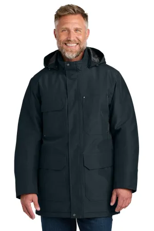 CornerStone Mens Elements Wind & Water Resistant Insulated Full Zip Hooded Parka - Navy Blue  Cheaper Clothing Cornerstone
