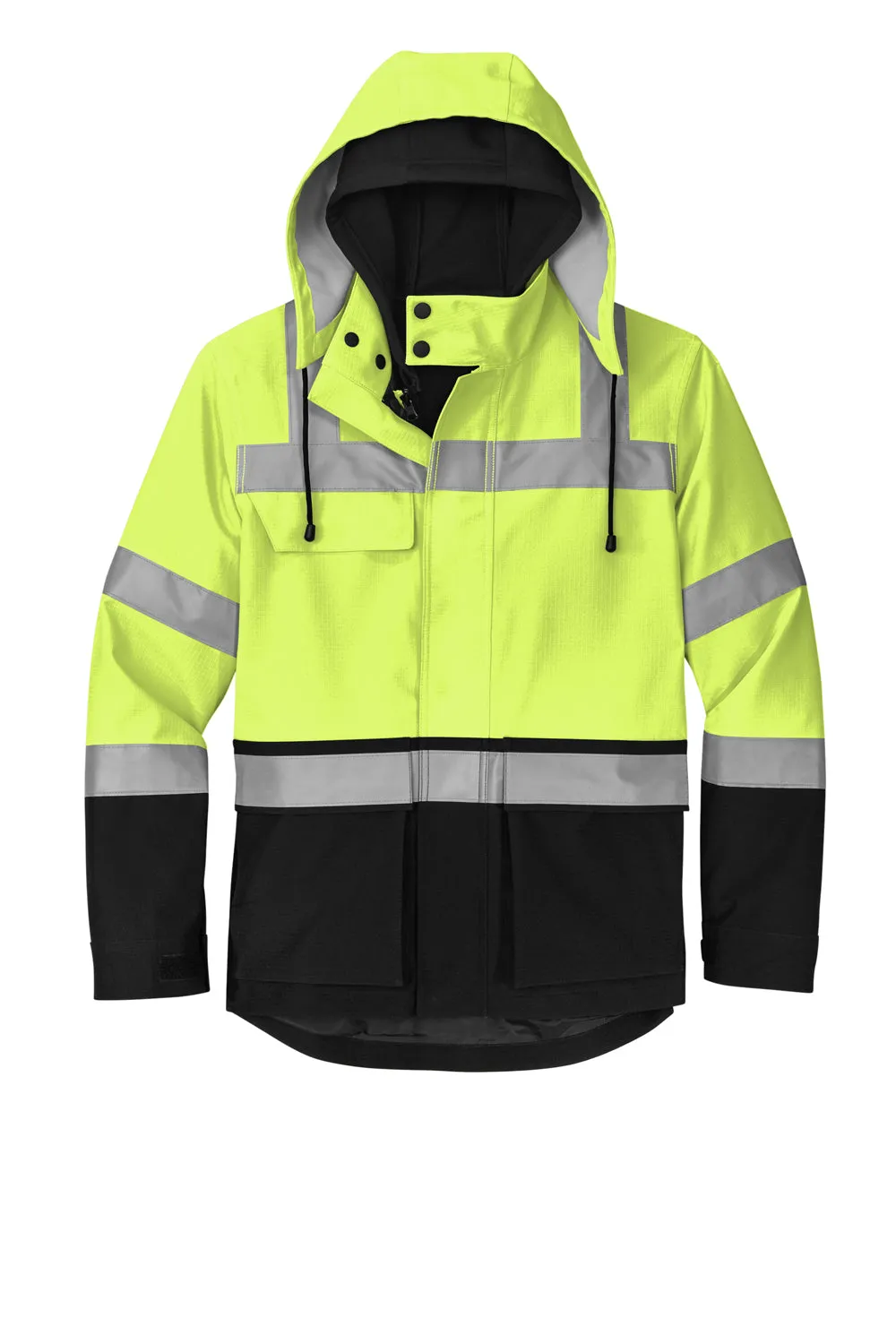 CornerStone Mens Enhanced Visibility Waterproof Full Zip Jacket - Safety Yellow  Cheaper Clothing Cornerstone