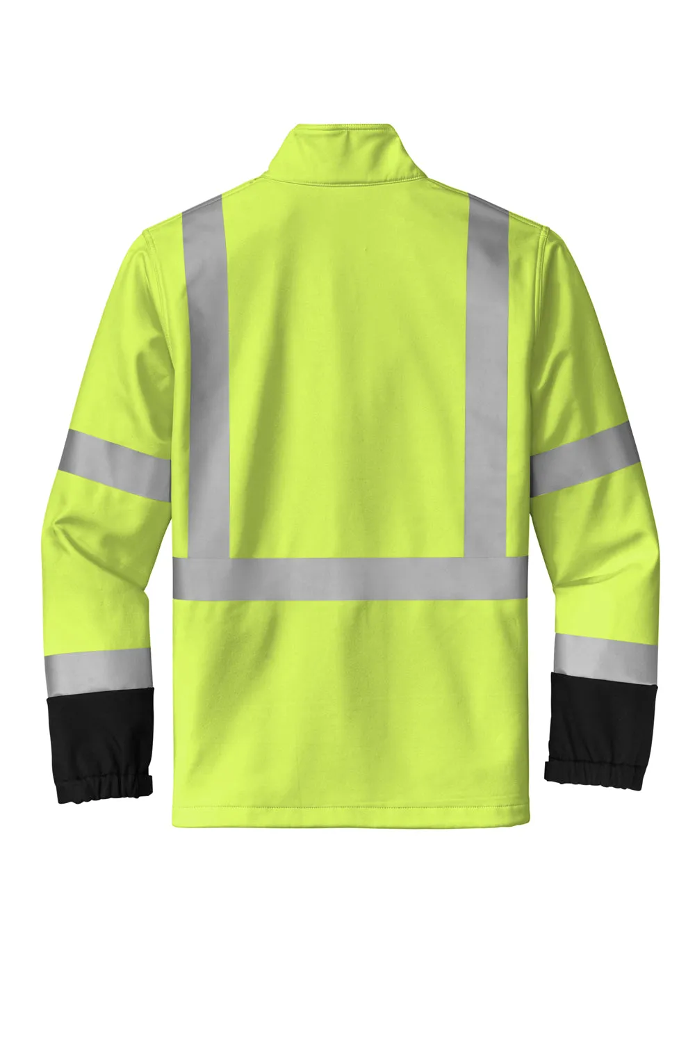 CornerStone Mens Enhanced Visibility Waterproof Ripstop 3-in-1 Full Zip Hooded Jacket - Safety Yellow  Cheaper Clothing Cornerstone