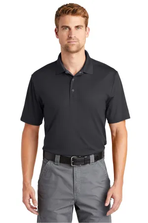 CornerStone Mens Gripper Moisture Wicking Short Sleeve Polo Shirt - Iron Grey  Cheaper Clothing Cornerstone