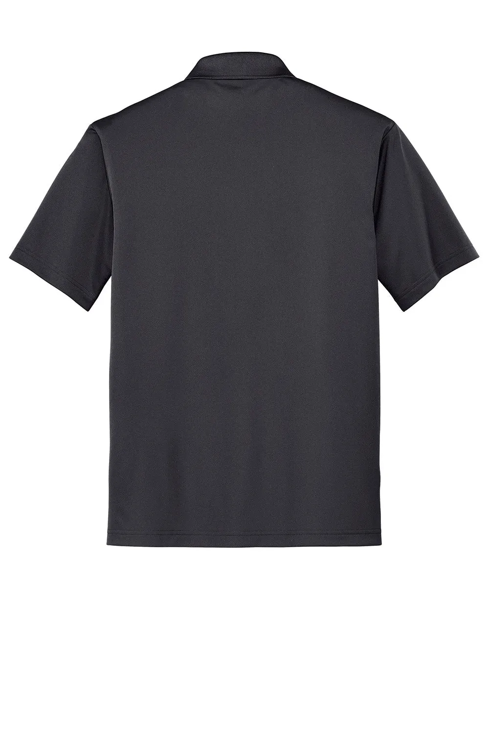 CornerStone Mens Gripper Moisture Wicking Short Sleeve Polo Shirt - Iron Grey  Cheaper Clothing Cornerstone