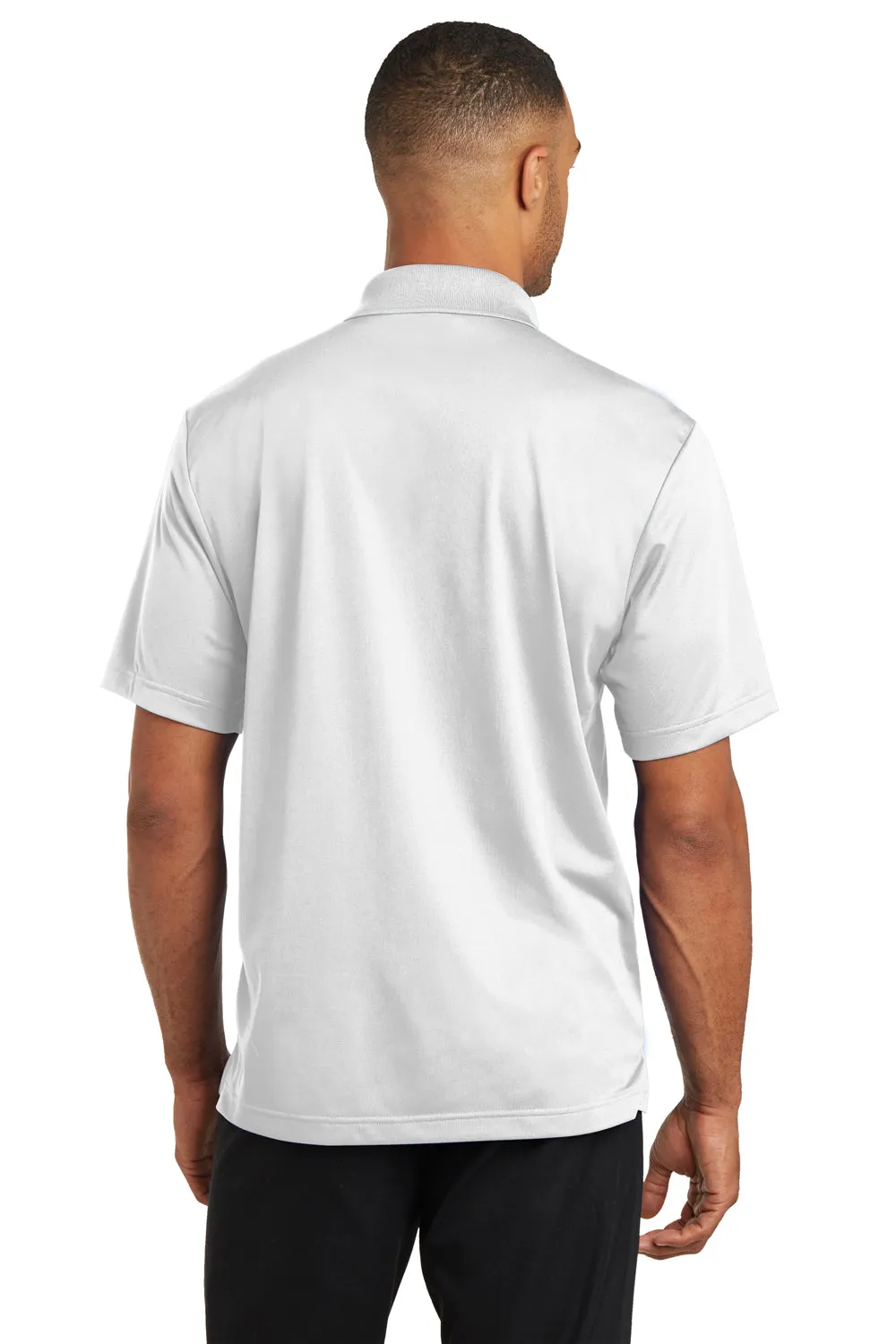 CornerStone Mens Gripper Moisture Wicking Short Sleeve Polo Shirt - White - Closeout  Cheaper Clothing Cornerstone
