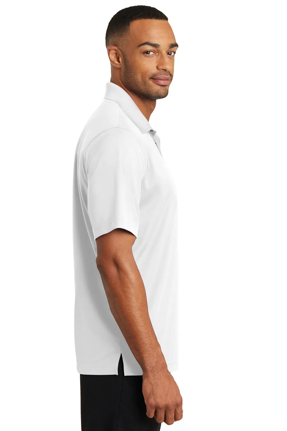 CornerStone Mens Gripper Moisture Wicking Short Sleeve Polo Shirt - White - Closeout  Cheaper Clothing Cornerstone