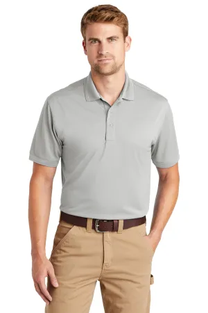 CornerStone Mens Industrial Moisture Wicking Short Sleeve Polo Shirt - Light Grey  Cheaper Clothing Cornerstone