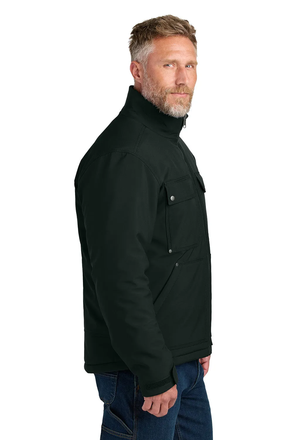 CornerStone Mens Insulated Workwear Soft Shell Full Zip Jacket - Black  Cheaper Clothing Cornerstone
