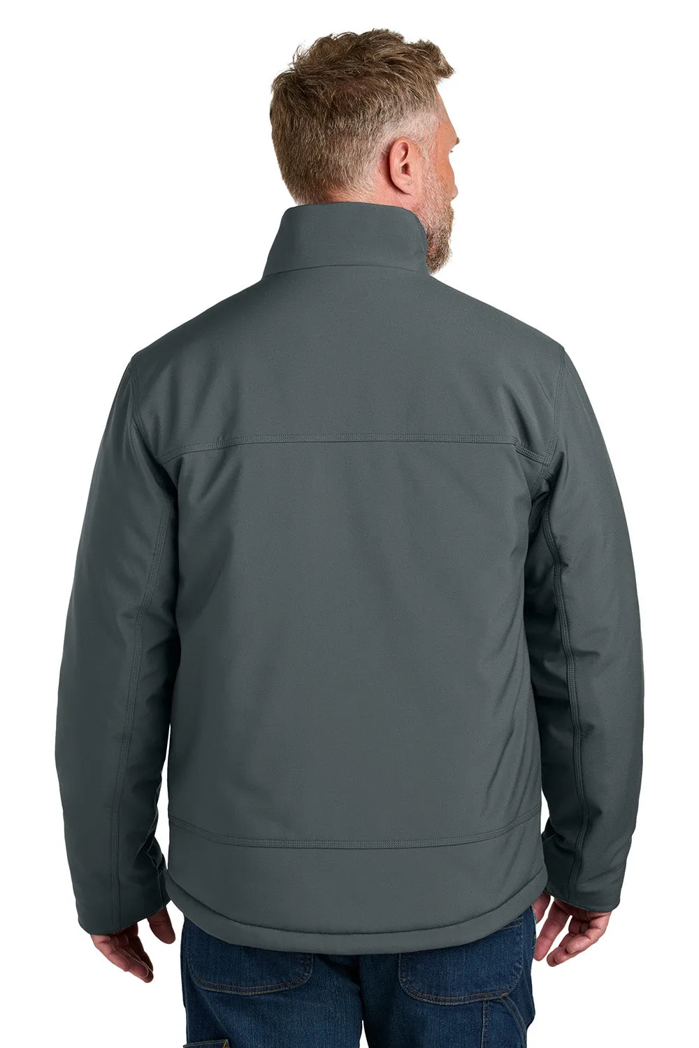 CornerStone Mens Insulated Workwear Soft Shell Full Zip Jacket - Iron Grey  Cheaper Clothing Cornerstone