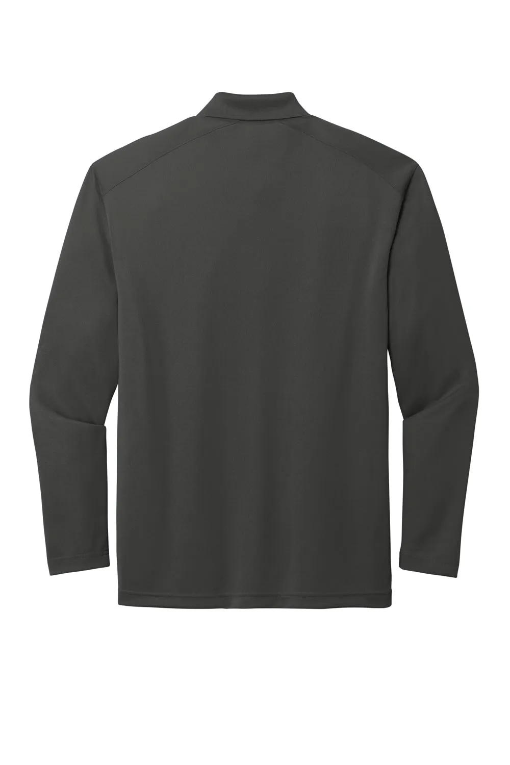 CornerStone Mens Select Moisture Wicking Long Sleeve Polo Shirt - Charcoal Grey  Cheaper Clothing Cornerstone