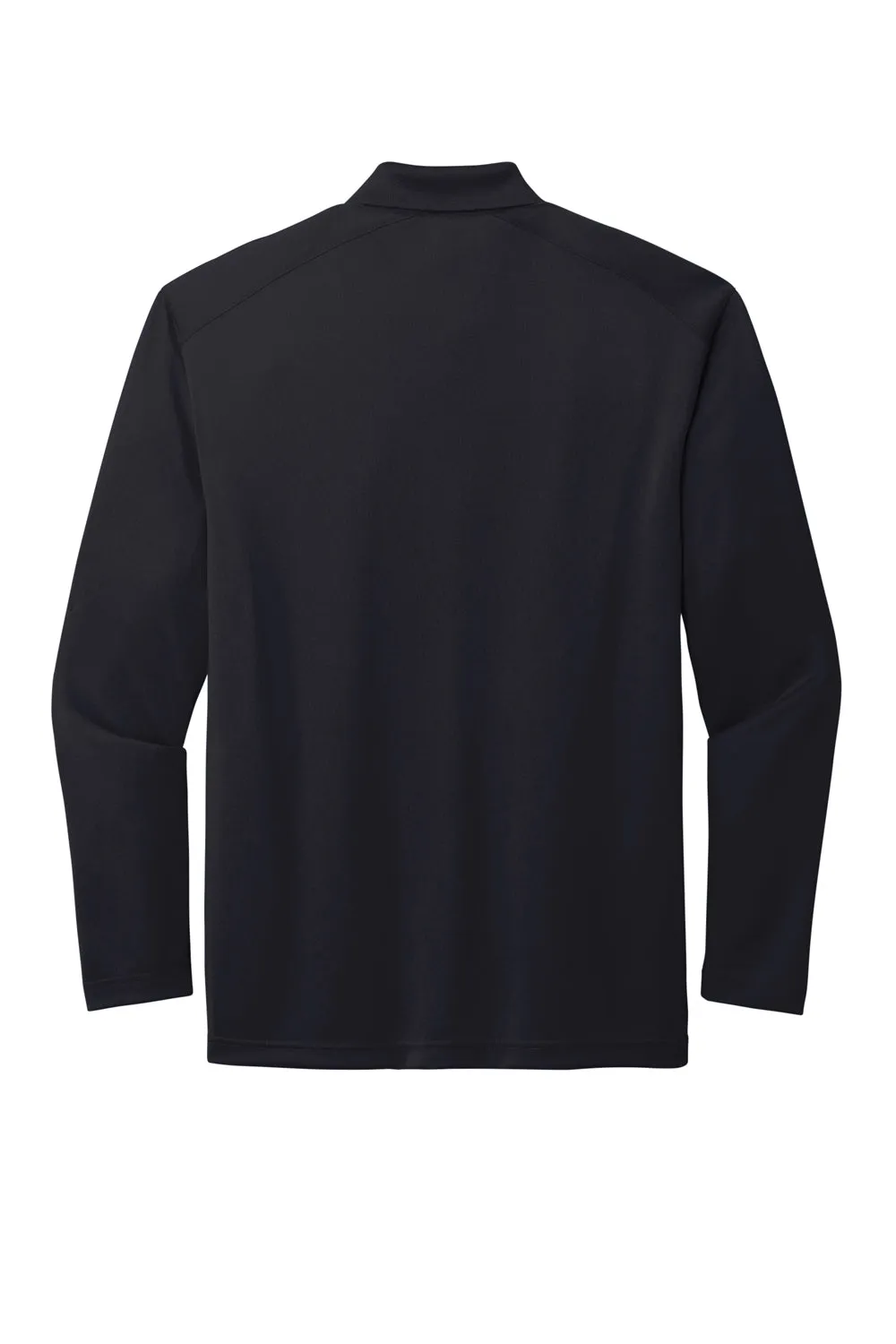 CornerStone Mens Select Moisture Wicking Long Sleeve Polo Shirt - Dark Navy Blue  Cheaper Clothing Cornerstone