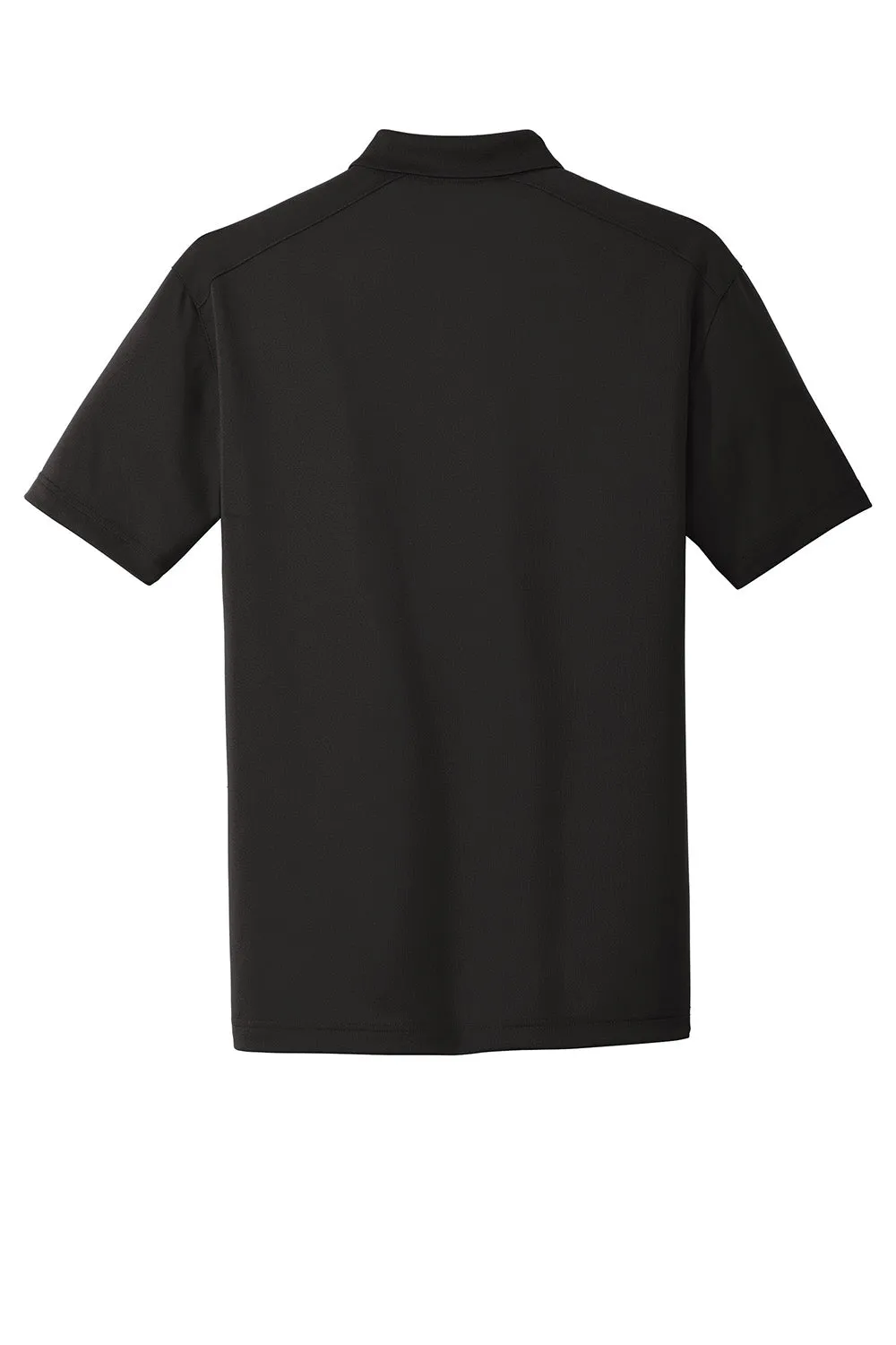 CornerStone Mens Select Moisture Wicking Short Sleeve Polo Shirt - Black  Cheaper Clothing Cornerstone